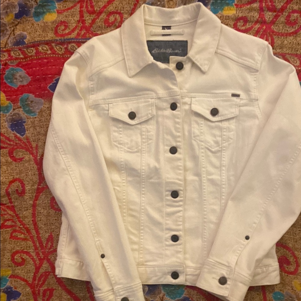 Women's White Denim Jacket